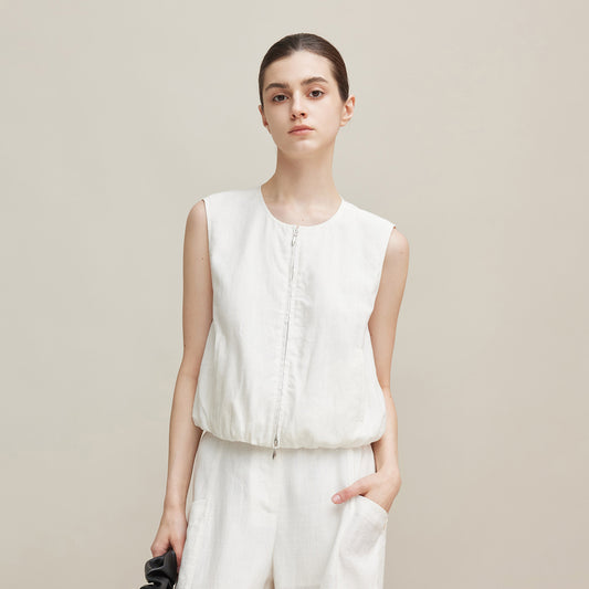 Sleeveless Top & Wide - Leg Pants Set,Loose Casual Two - Piece, Versatile Vacation - Style Outfit